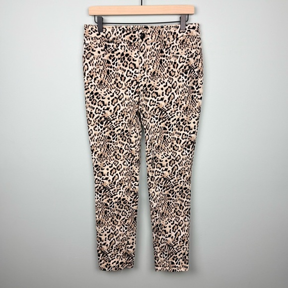 Chico's So Slimming Girlfriend Slim Leg Ankle Jeans Leopard Print - Picture 3 of 9